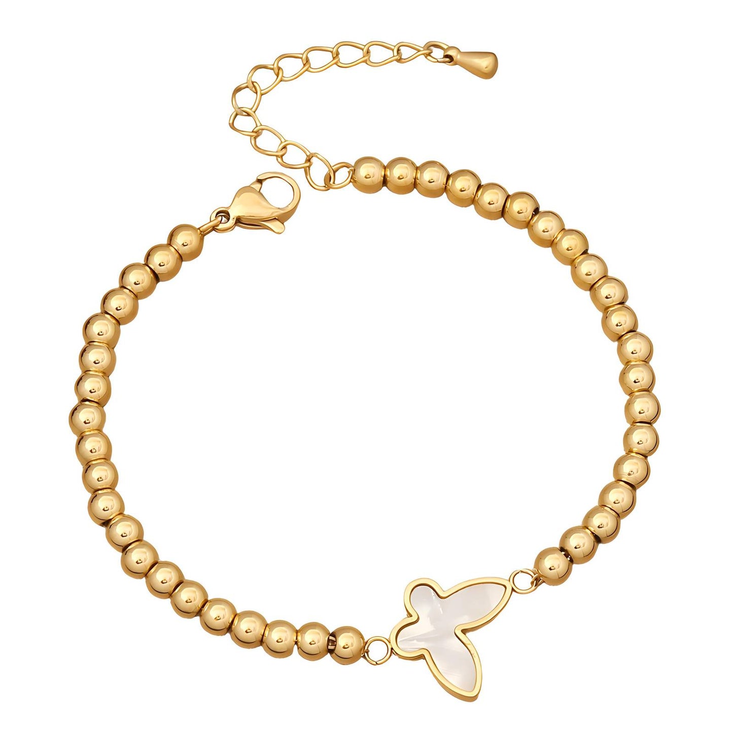 18K gold plated Stainless steel  Butterfly bracelet, Intensity