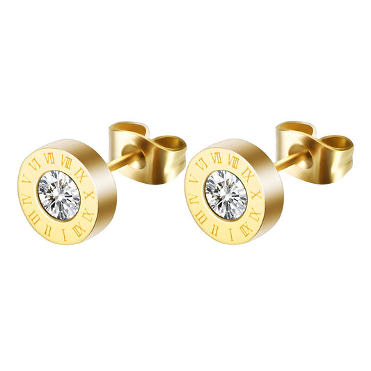 18K gold plated Stainless steel  Inspired earrings, Intensity